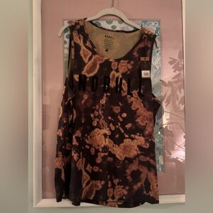 NOBULL Brown Tie-Dye Tank